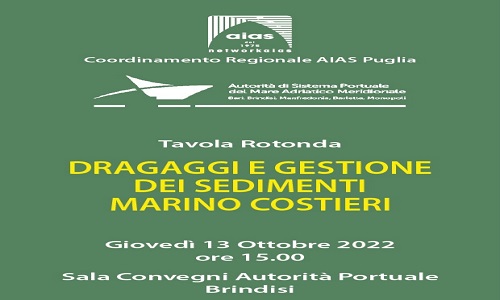 Brindisi convegno su "dragaggi  e gestione dei sedimenti marini costieri"