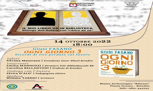 Appuntamenti culturali al Polo BiblioMuseale di Brindisi – Settimana dal 9 al 14 ottobre.