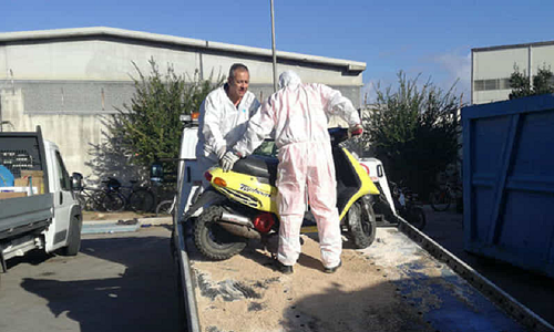 Brindisi: Ecotecnica e Multiservizi al lavoro stamani presso il dormitorio. Sgomberata e ripulita la parte esterna