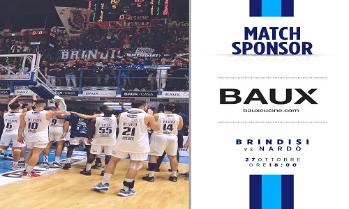 Baux match sponsor della gara tra Valtur Brindisi e Nardo'
