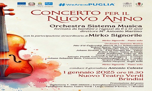 Al teatro Verdi di Brindisi il concerto del Nuovo Anno