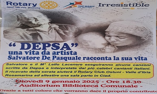 Rotary Ostuni incontro con Depsa ossia Salvatore De Pasquale