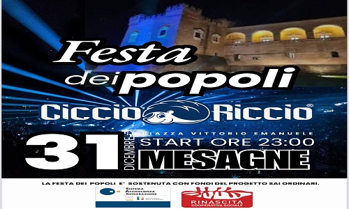 Concerto di Capodanno a Mesagne, piazza Porta Grande si accende con la Festa dei Popoli