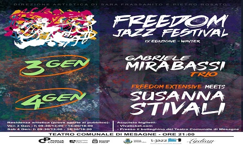  Torna il Freedom Jazz Festival, 3 e 4 gennaio al Teatro comunale di Mesagne