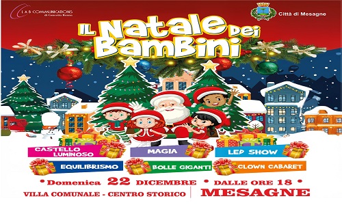 Il Natale dei bambini, domenica 22 dicembre a  Mesagne