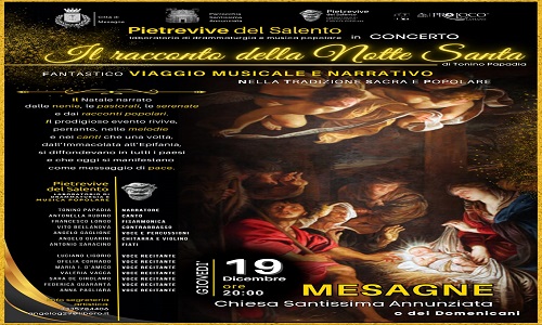   “Il racconto della Notte Santa”, stasera a Mesagne presso la Chiesa dei Domenicani 
