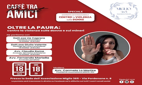 “Oltre la paura : contro la violenza sulle donne ed i minori 
