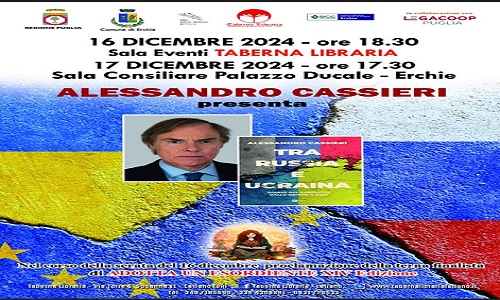 Taberna libraria presenta il libro di Alessandro Cassieri 