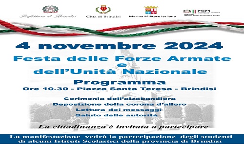 4 novembre Festa della Forze Armate 