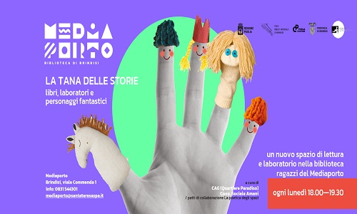 Brindisi Mediaporto nasce la Tana delle Storie