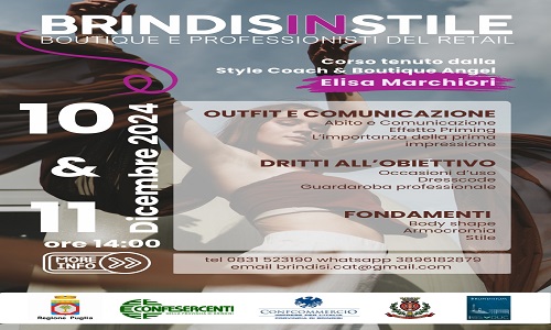 BRINDISINSTILE”. Corso su Outfit e Comunicazione.