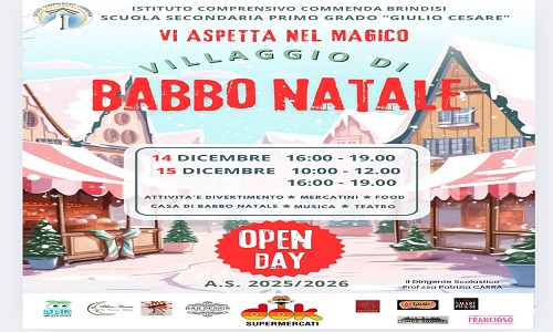 IccBrindisi presenta il villaggio di Babbo Natale 