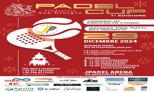 Fondazione San Giorgio Padel Cup 2024 - Torneo di Raccolta Fondi
