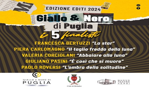 Ecco i cinque finalisti del concorso "Giallo e Nero di Puglia 2024"