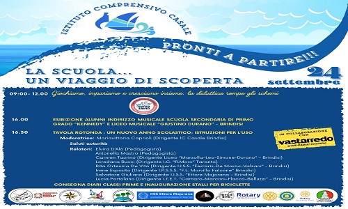 Brindisi istituto comprensivo Casale.Inaugurazione anno scolastico 