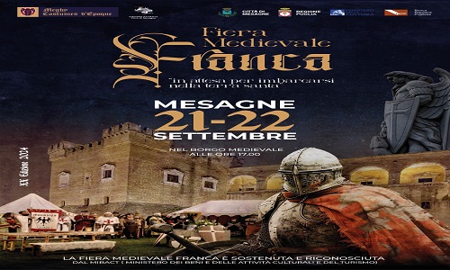 A Mesagne torna Fiera Medievale Franca, sabato 21 e domenica 22 settembre