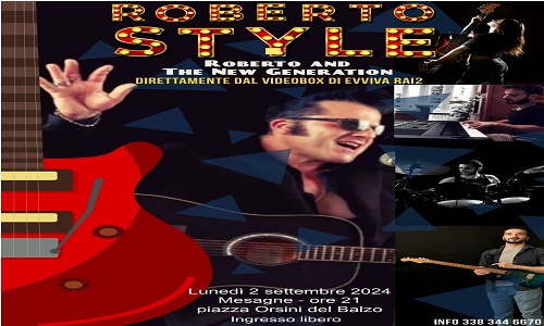 L’estate mesagnese continua, lunedì 2 settembre con il concerto di Roberto Sbano