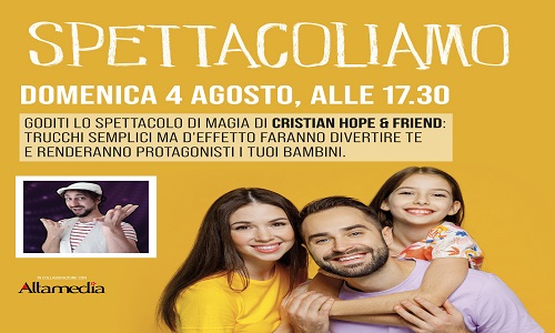 Spettacolo di magia al centro commerciale AppiAnticA con Christian Hope & Friend