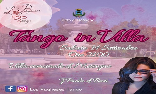 Mesagne Estate sabato 14 settembre, serata di tango in villa comunale