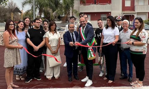 San Michele Salentino:inaugurato il parco giochi
