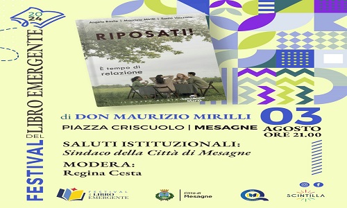 Don Maurizio Mirilli presenta a Mesagne “ Riposati, è tempo di relazione”