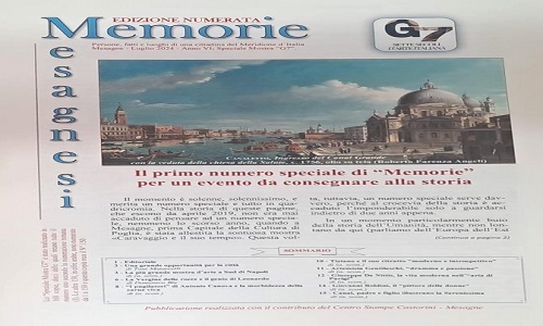 Pubblicata l'edizione speciale di "Memorie"