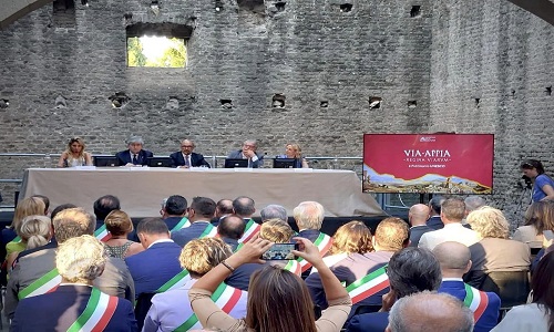 Matarrelli a Roma per iscrizione Via Appia a patrimonio Unesco 