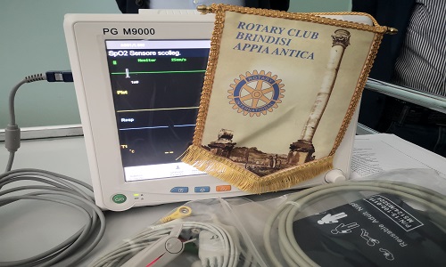 Ospedale Perrino: il Rotary Club Brindisi Appia Antica dona monitor al reparto di Geriatria