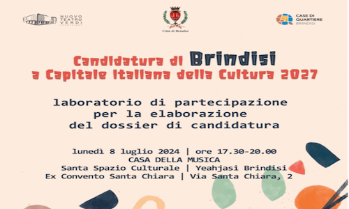 Brindisi candidatura a capitale  europea della cultura 2027