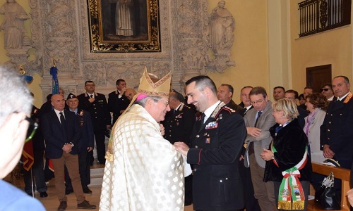 Oria celebrata la Virgo Fidelis patrona  dell'Arma dei Carabinieri  